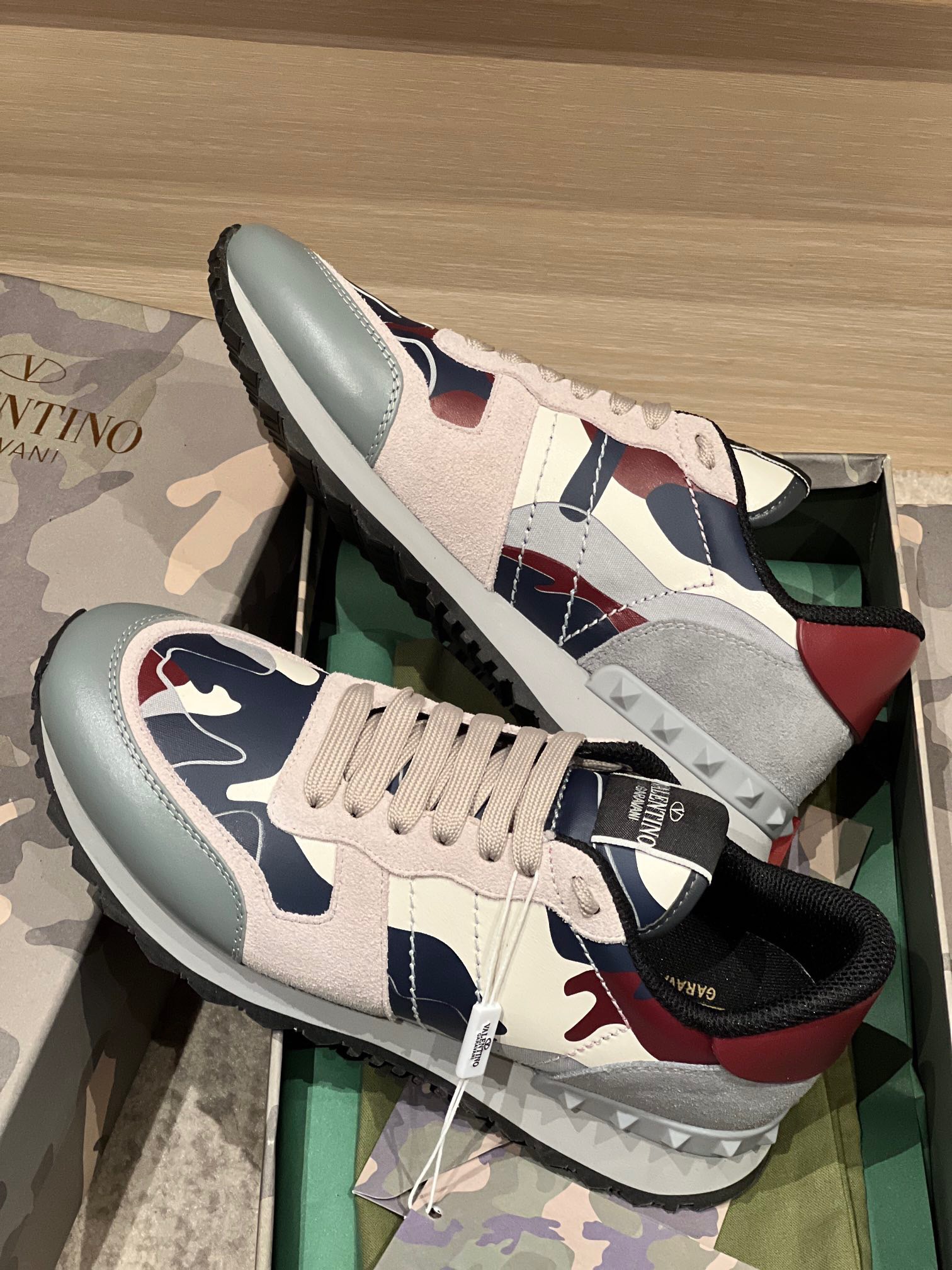 Valentino 2023 Camouflage Sneakers - Image 4