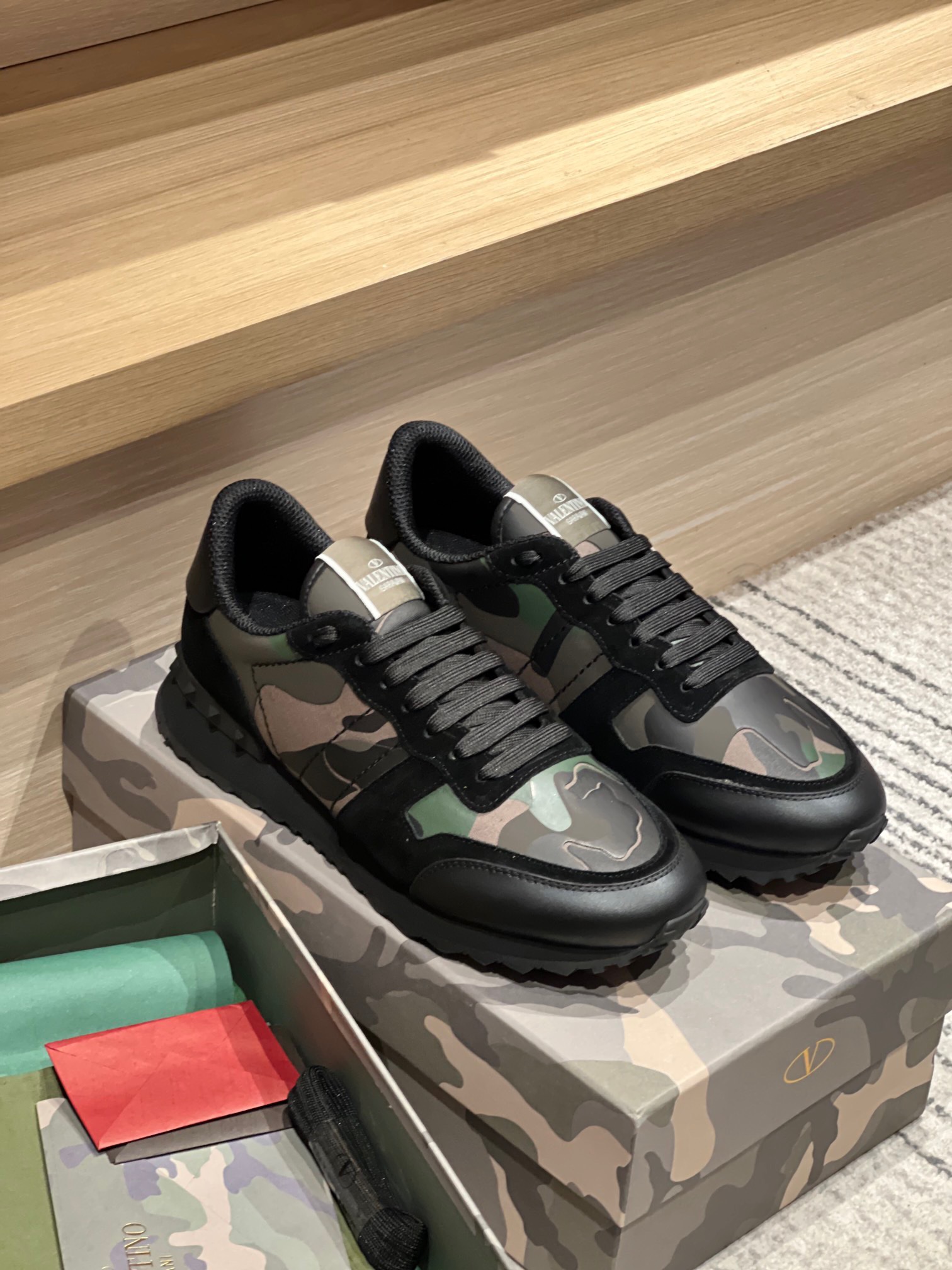 Valentino 2023 Camouflage Sneakers - Image 3