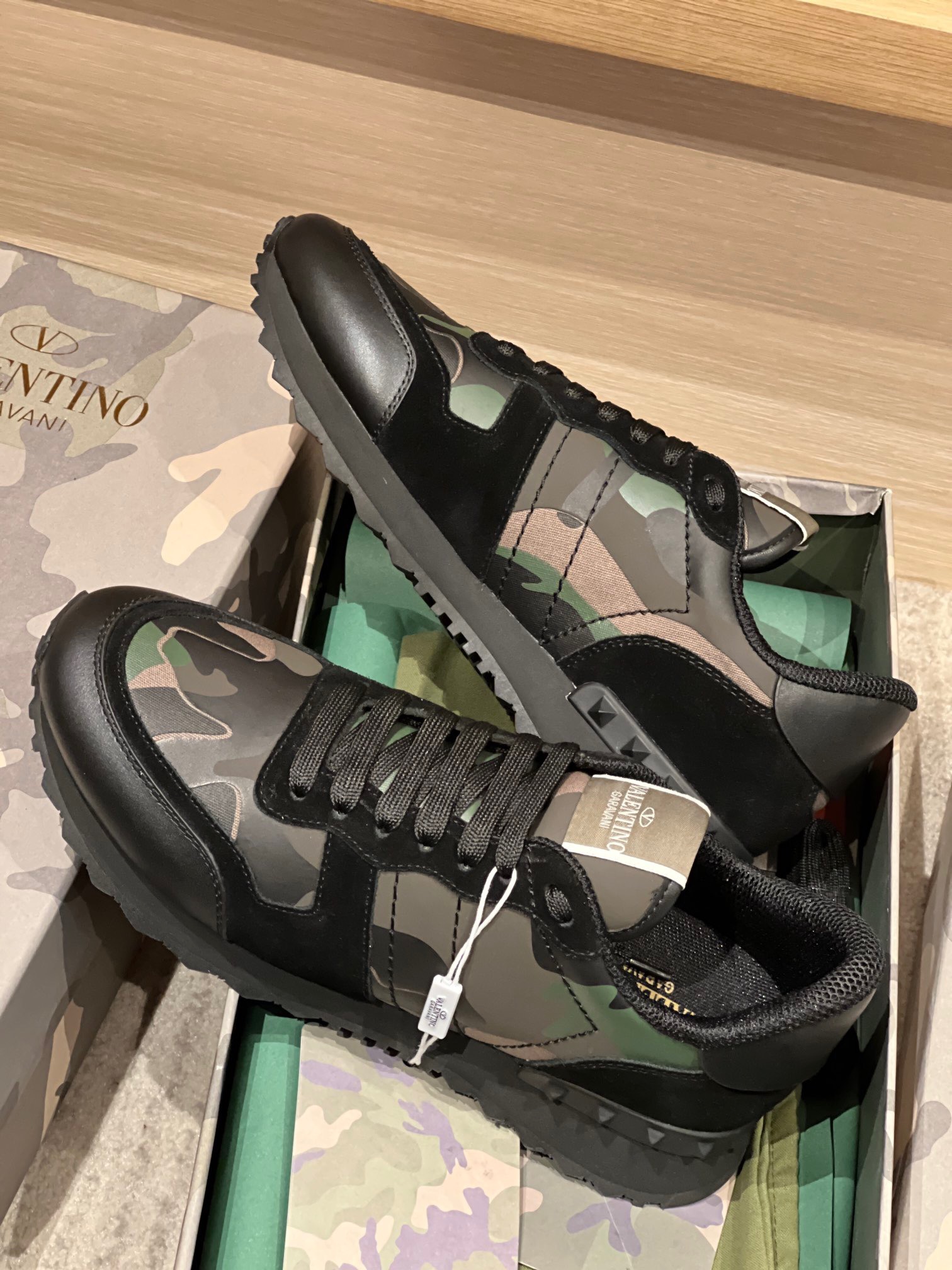 Valentino 2023 Camouflage Sneakers - Image 5
