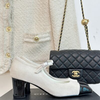 Chanel 2023 Square Toe Chunky Heels