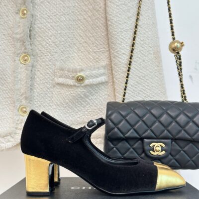 Chanel 2023 Square Toe Chunky Heels
