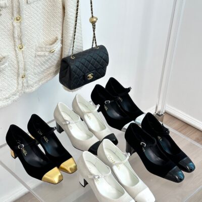 Chanel 2023 Square Toe Chunky Heels Collection