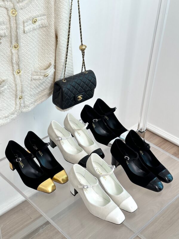 Chanel 2023 Square Toe Chunky Heels Collection