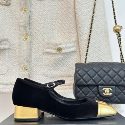 Chanel 2023 Square Toe Chunky Heels