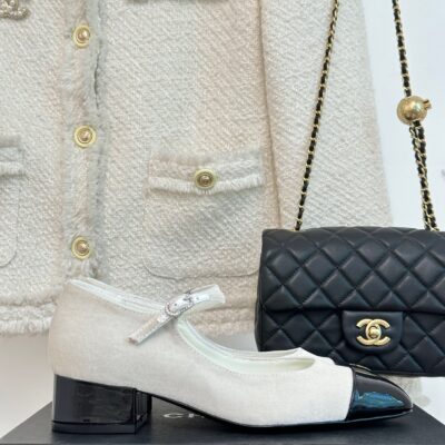 Chanel 2023 Square Toe Chunky Heels