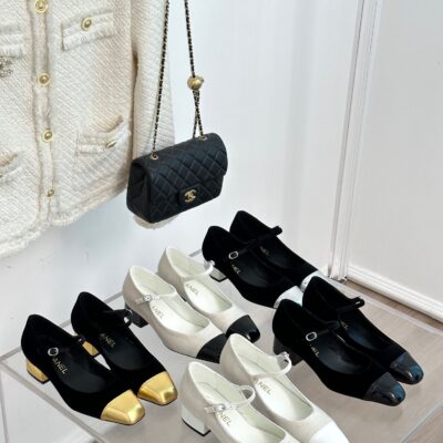 Chanel 2023 Square Toe Chunky Heels Collection