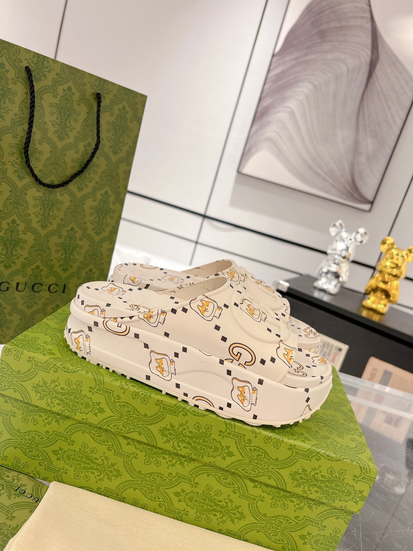 Gucci 2023 New Thick-soled Couple Slippers