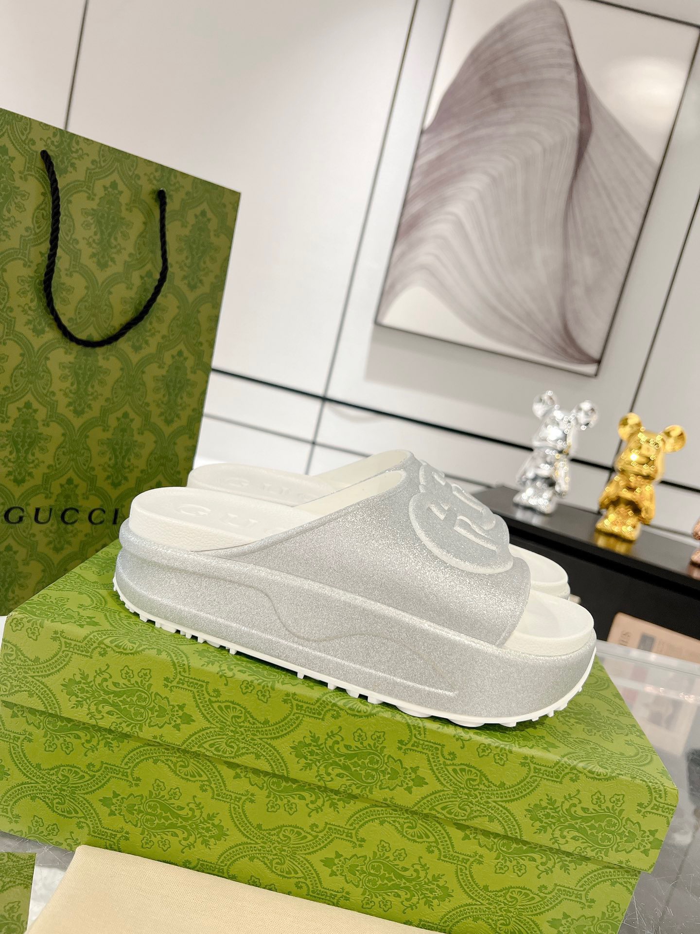 Gucci 2023 New Thick-soled Couple Slippers