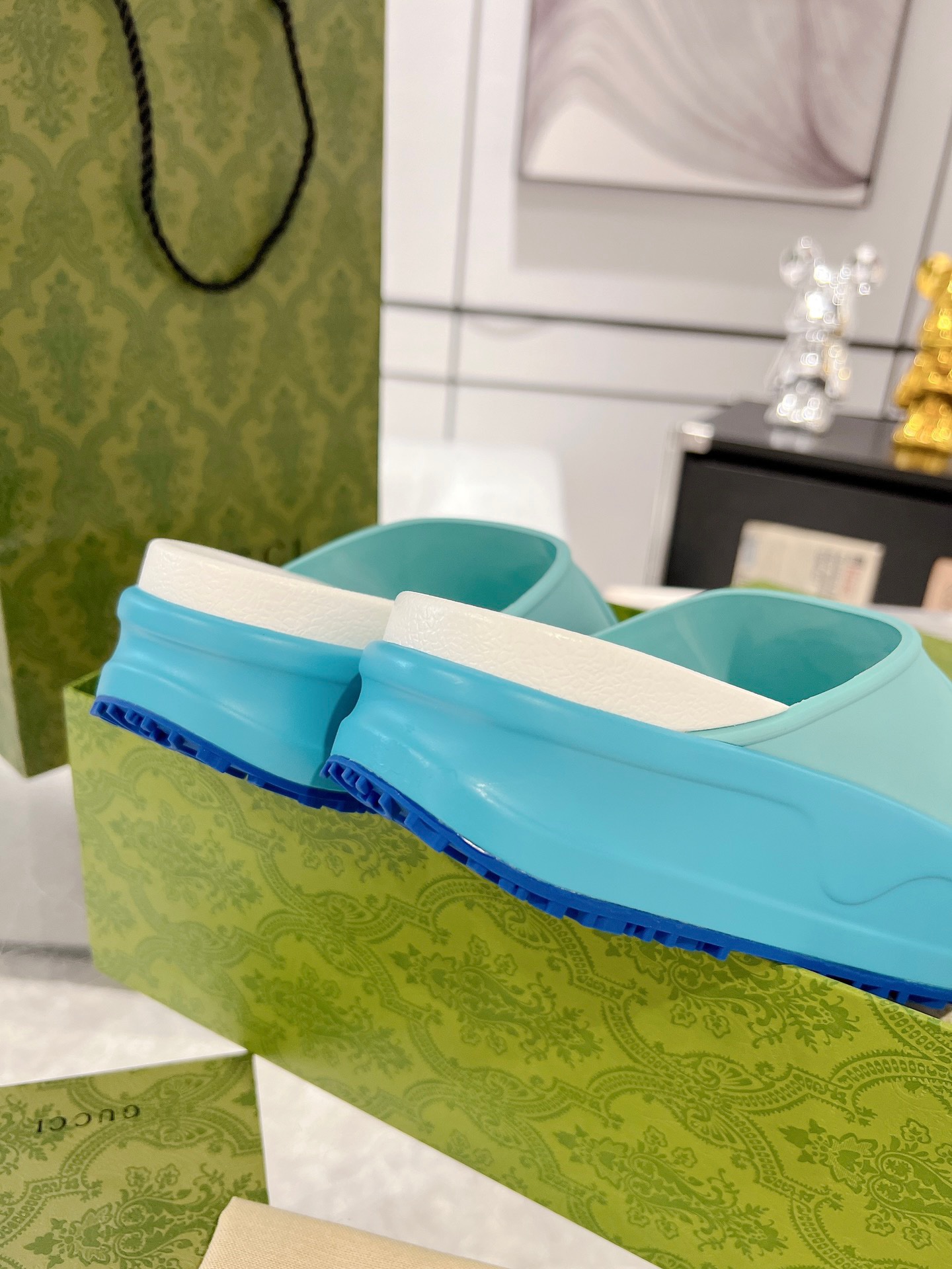 Gucci 2023 New Thick-soled Couple Slippers - Image 7