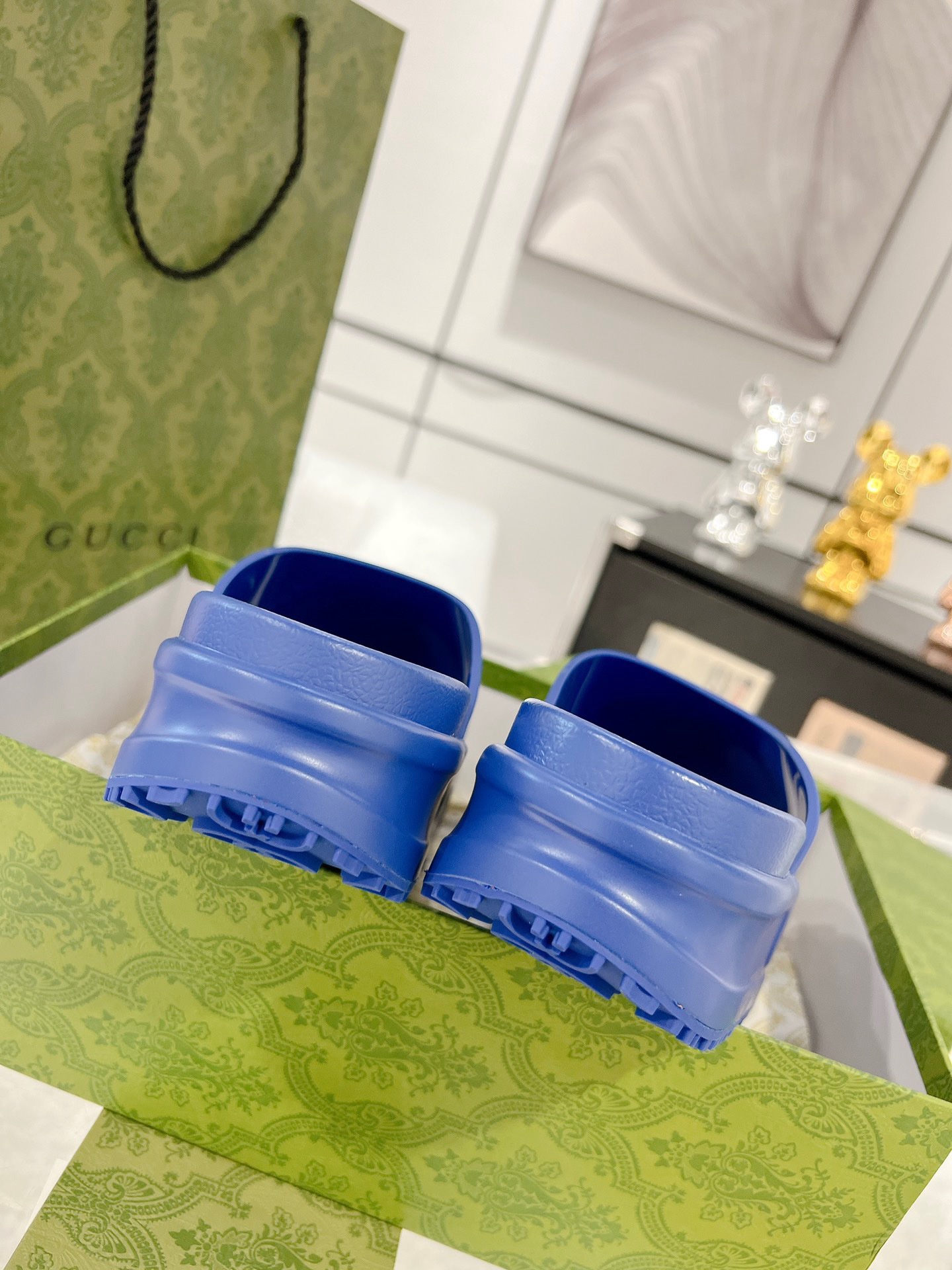 Gucci 2023 New Thick-soled Couple Slippers - Image 6