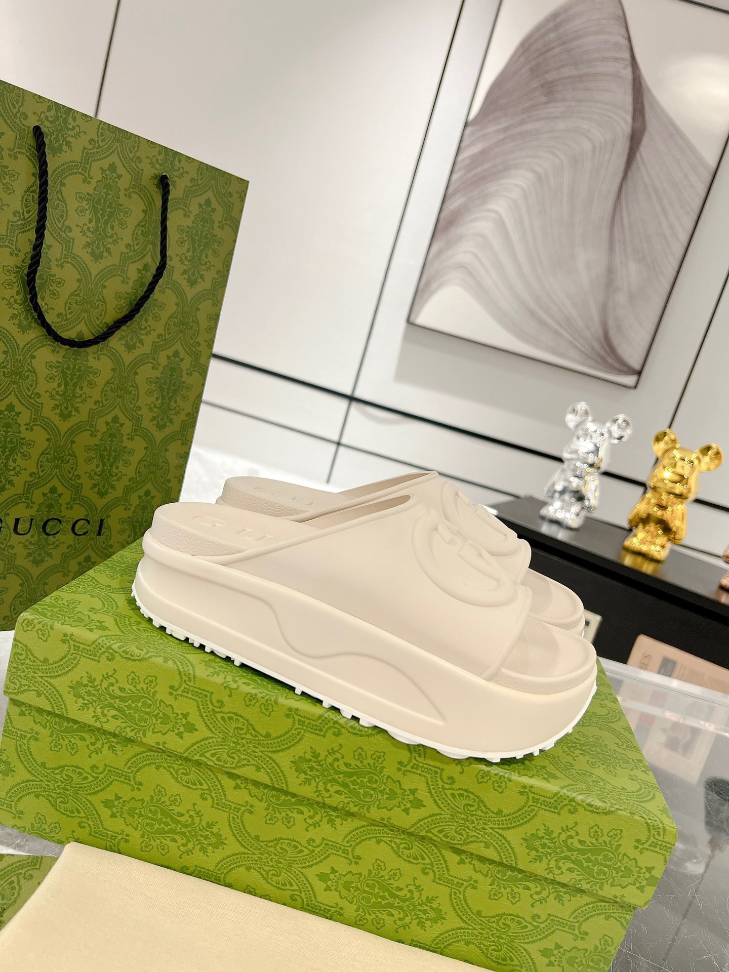 Gucci 2023 New Thick-soled Couple Slippers