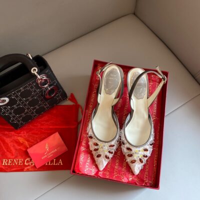 Rene Caovilla 2023 New Frozen High-heeled Sandals