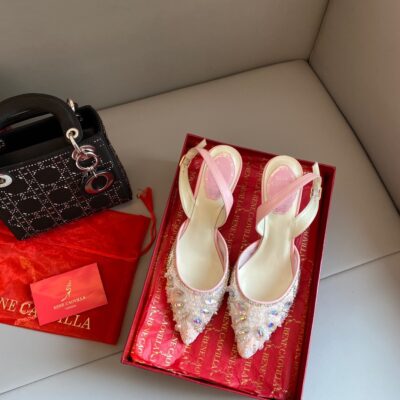 Rene Caovilla 2023 New Frozen High-heeled Sandals