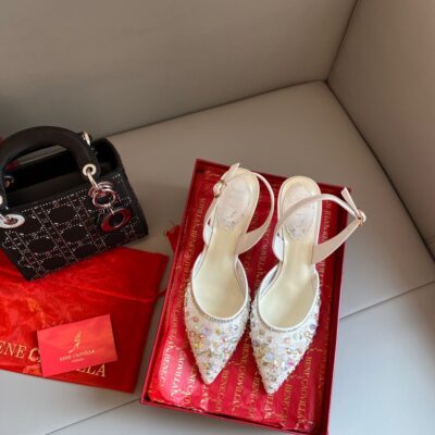 Rene Caovilla 2023 New Frozen High-heeled Sandals