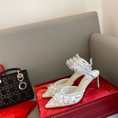 Rene Caovilla 2023 New Frozen High-heeled Sandals
