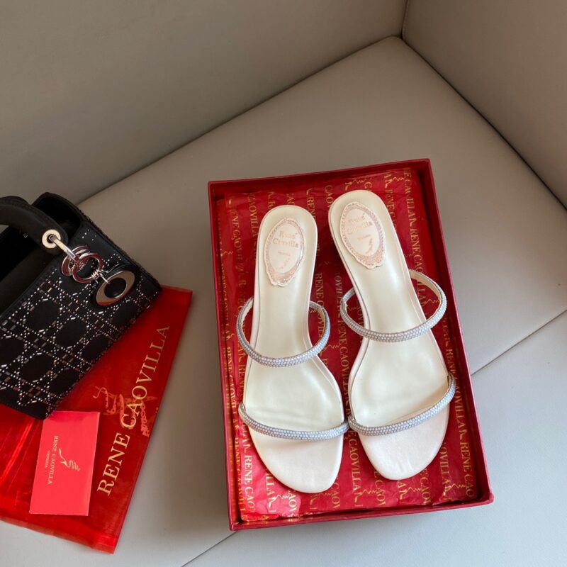 Rene Caovilla 2023 New Strapless Thin Diamond Sandals