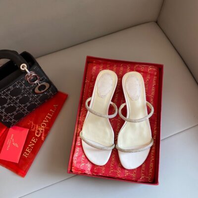 Rene Caovilla 2023 New Strapless Thin Diamond Sandals