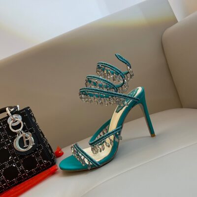 Rene Caovilla 2023 New Classic Snake-shaped Strappy Sandals