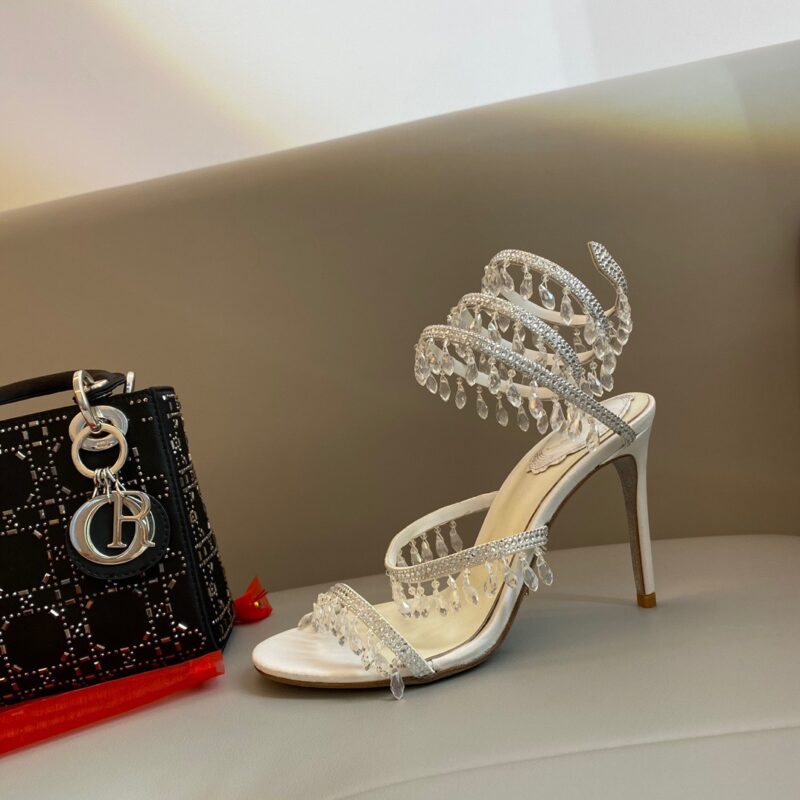 Rene Caovilla 2023 New Classic Snake-shaped Strappy Sandals