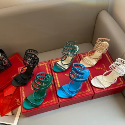 Rene Caovilla 2023 New Collection Snake-shaped Strappy Sandals