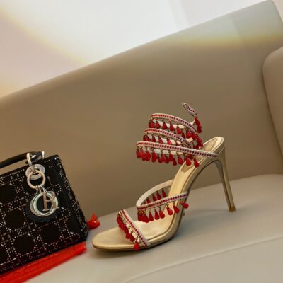 Rene Caovilla 2023 New Classic Snake-shaped Strappy Sandals