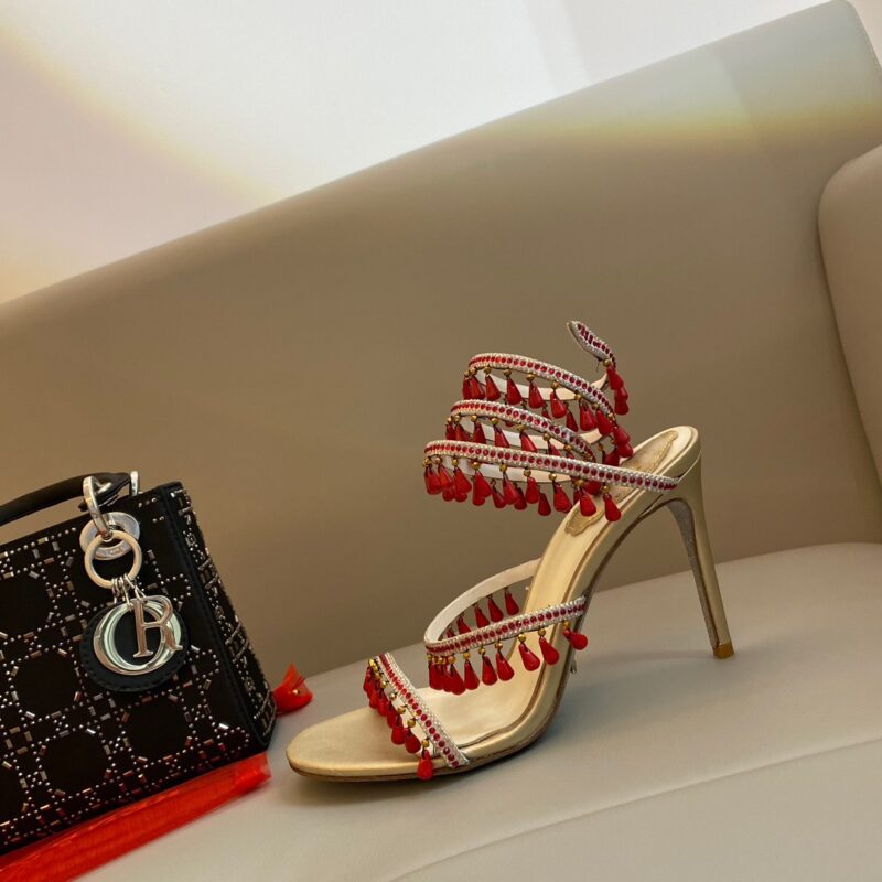 Rene Caovilla 2023 New Classic Snake-shaped Strappy Sandals