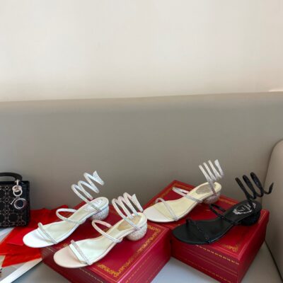 Rene Caovilla 2023 New Collection Snake-shaped Strappy Sandals