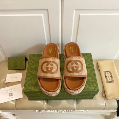 Gucci 2023 New Thick-sole Sandals