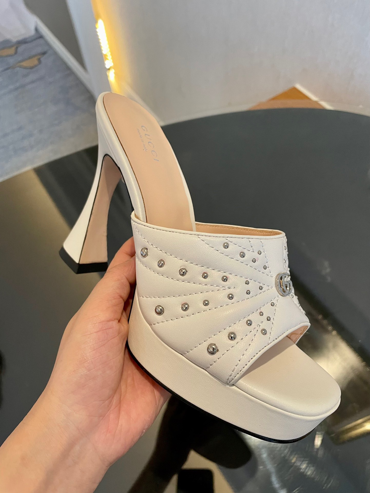 Gucci 2023 New High-heeled Sandals - Image 4