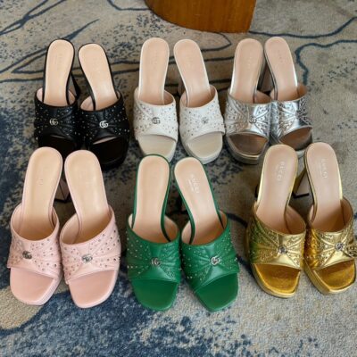 Gucci 2023 New High-heeled Sandals Collection