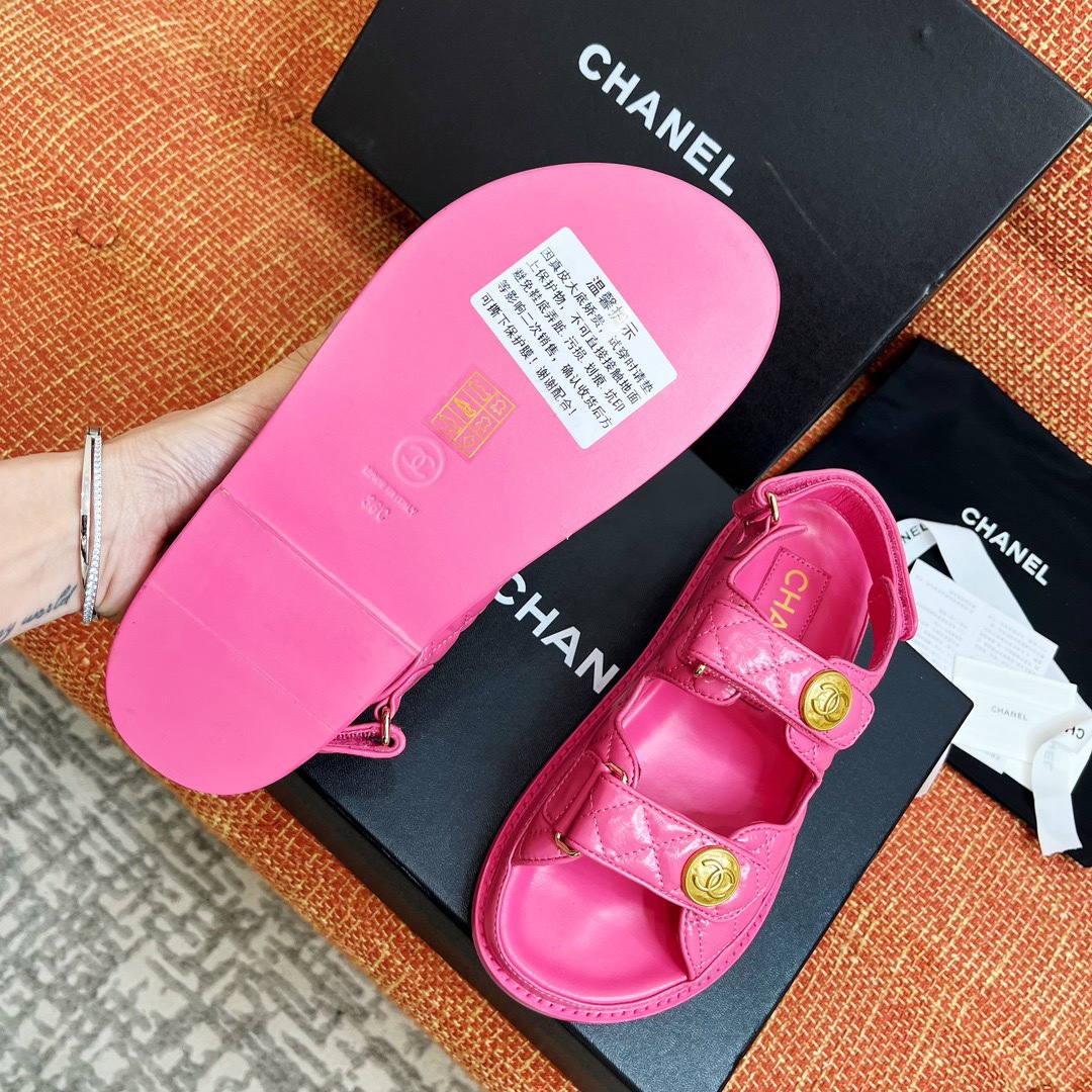 Chanel 2033 New Velcro Sandals - Image 8