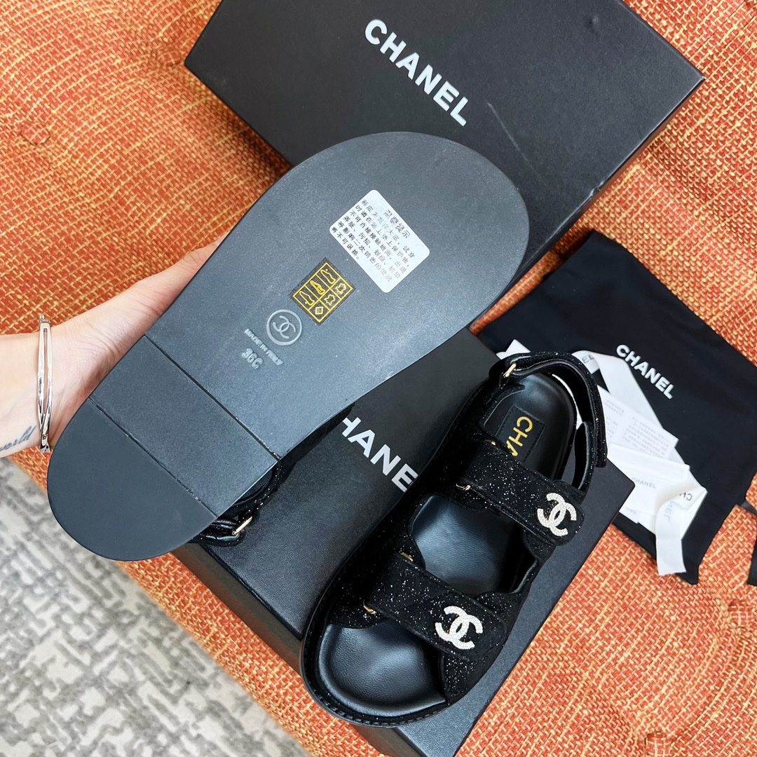 Chanel 2033 New Velcro Sandals - Image 8