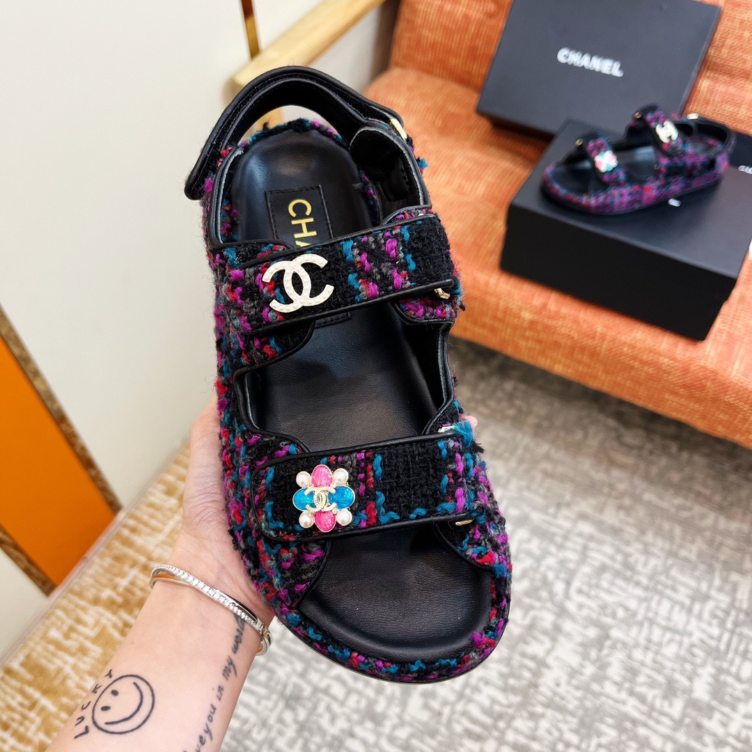 Chanel 2033 New Velcro Sandals - Image 3