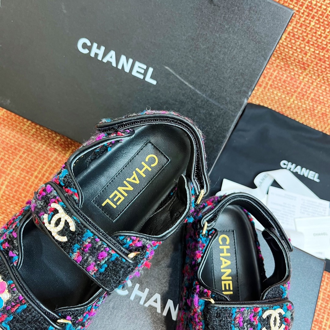 Chanel 2033 New Velcro Sandals - Image 7
