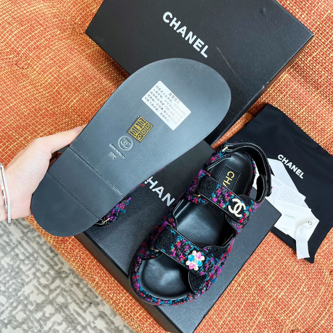 Chanel 2033 New Velcro Sandals - Image 8