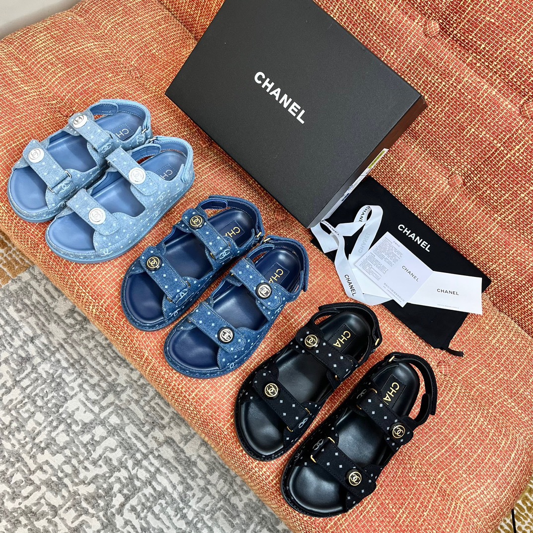 Chanel 2033 New Velcro Sandals Collection - Image 3