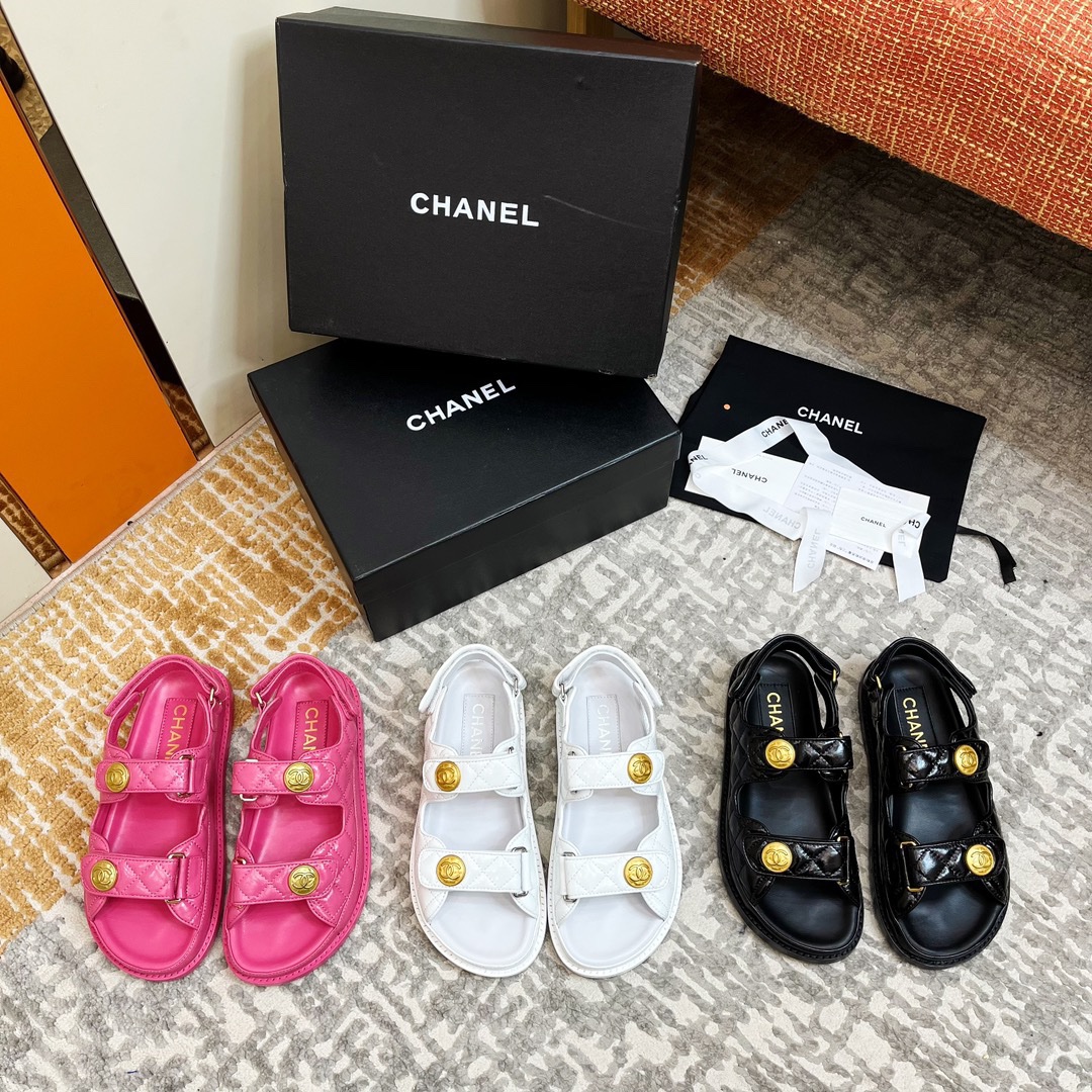 Chanel 2033 New Velcro Sandals Collection - Image 4