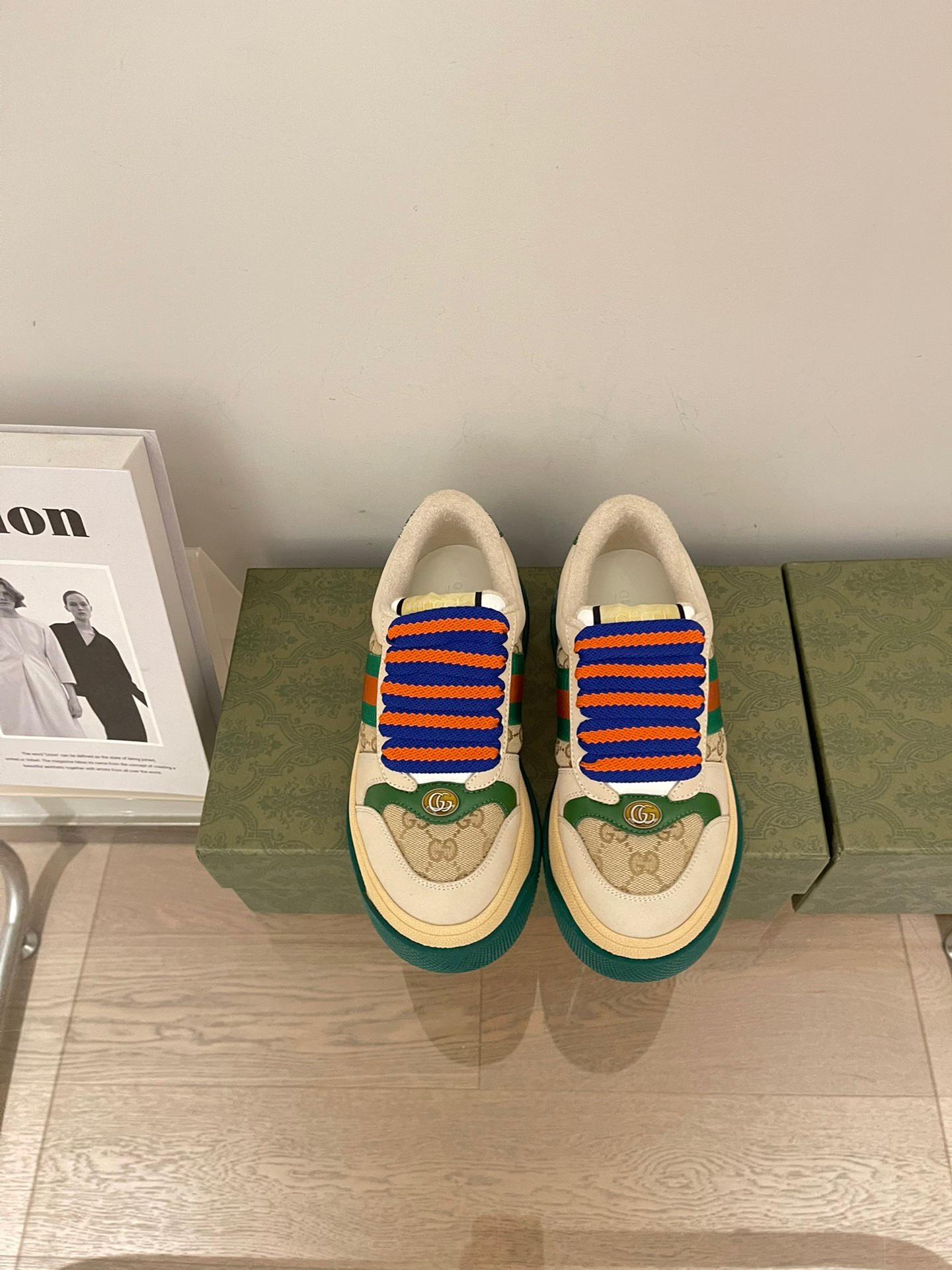 Gucci 2023 Thick-soled Dirty Shoes for Couples - Image 2