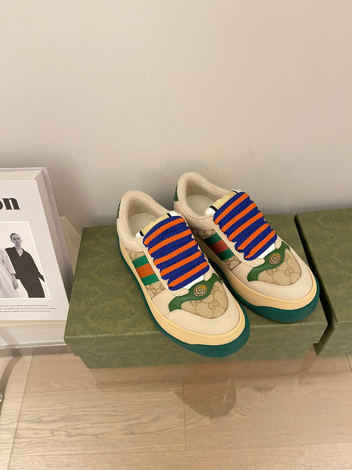 Gucci 2023 Thick-soled Dirty Shoes for Couples - Image 4