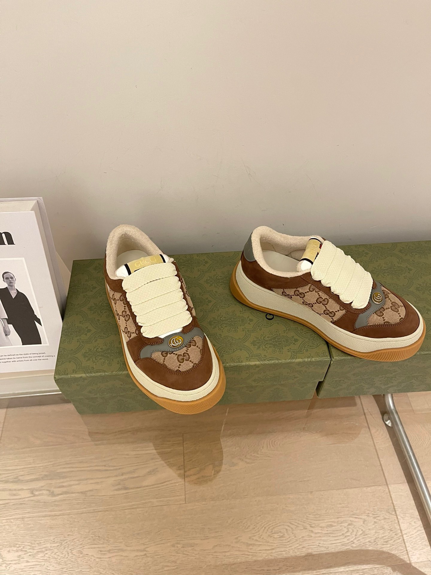 Gucci 2023 Thick-soled Dirty Shoes for Couples - Image 3