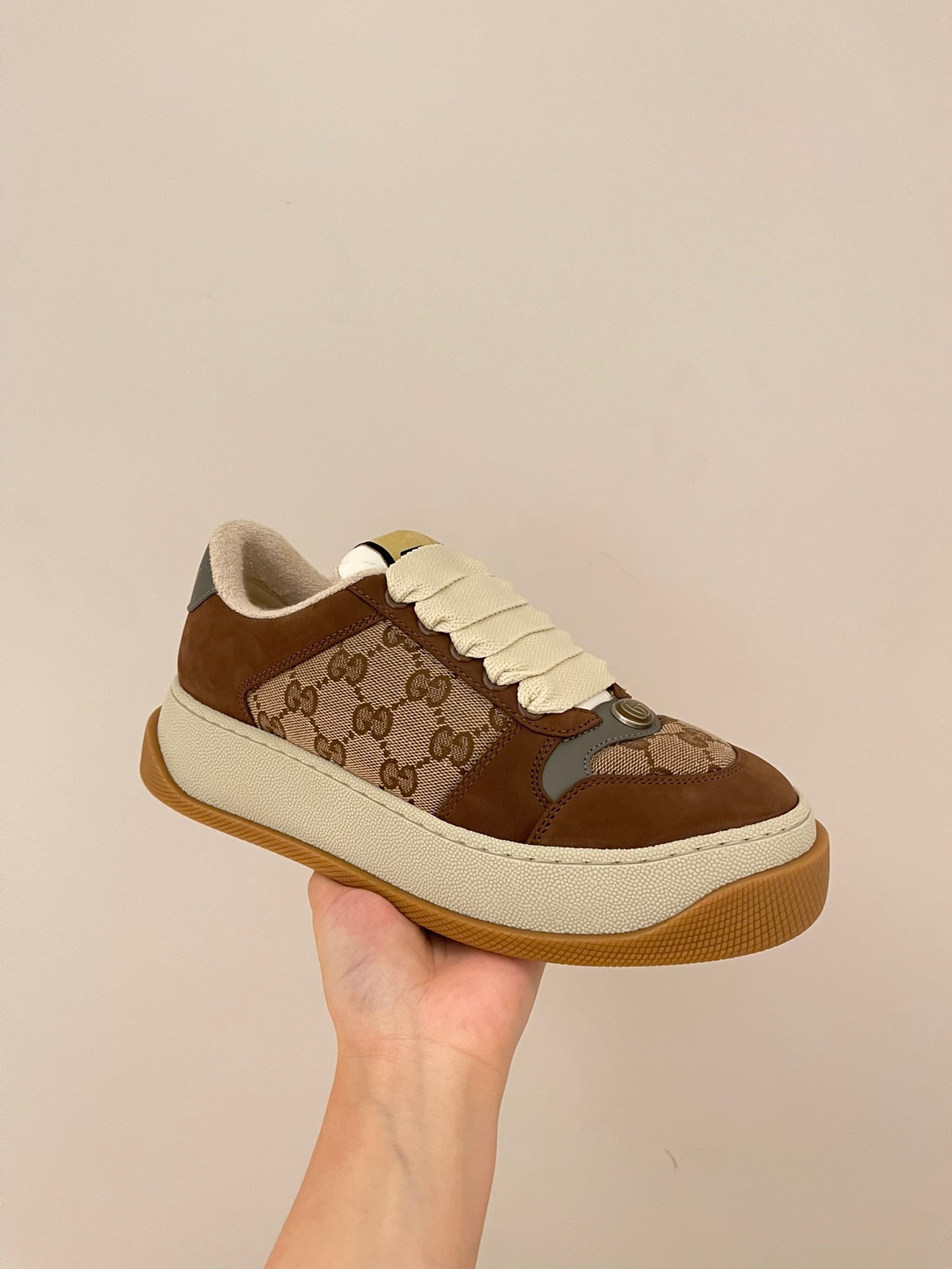 Gucci 2023 Thick-soled Dirty Shoes for Couples - Image 6