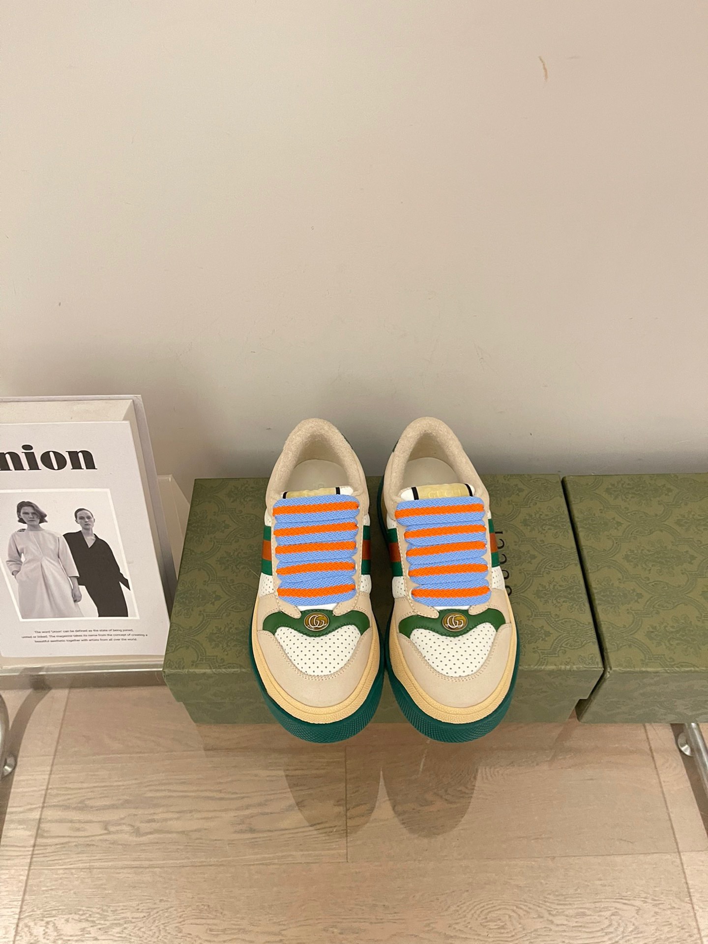 Gucci 2023 Thick-soled Dirty Shoes for Couples - Image 2