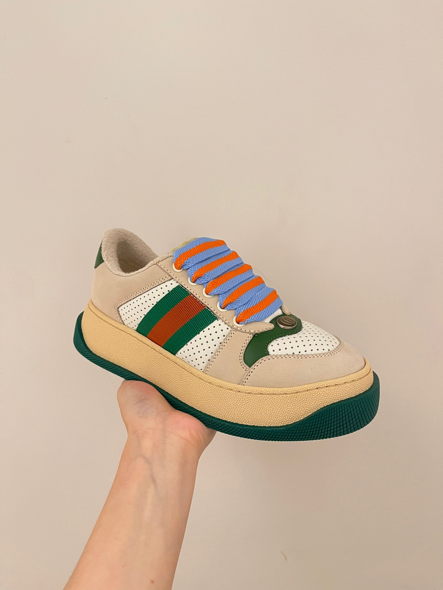 Gucci 2023 Thick-soled Dirty Shoes for Couples - Image 4