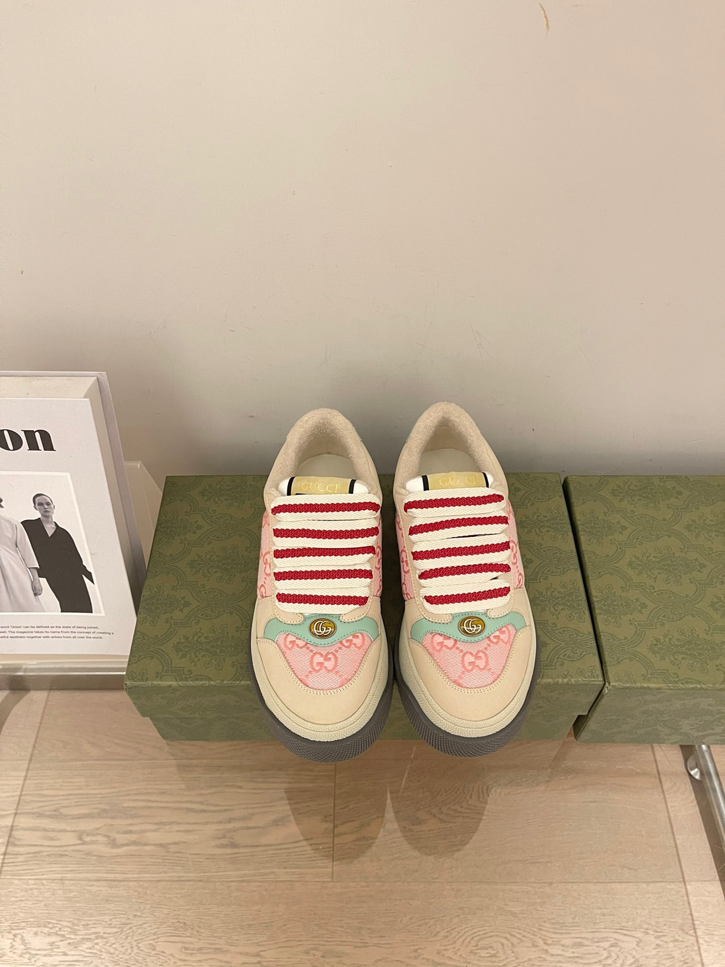 Gucci 2023 Thick-soled Dirty Shoes for Couples - Image 2