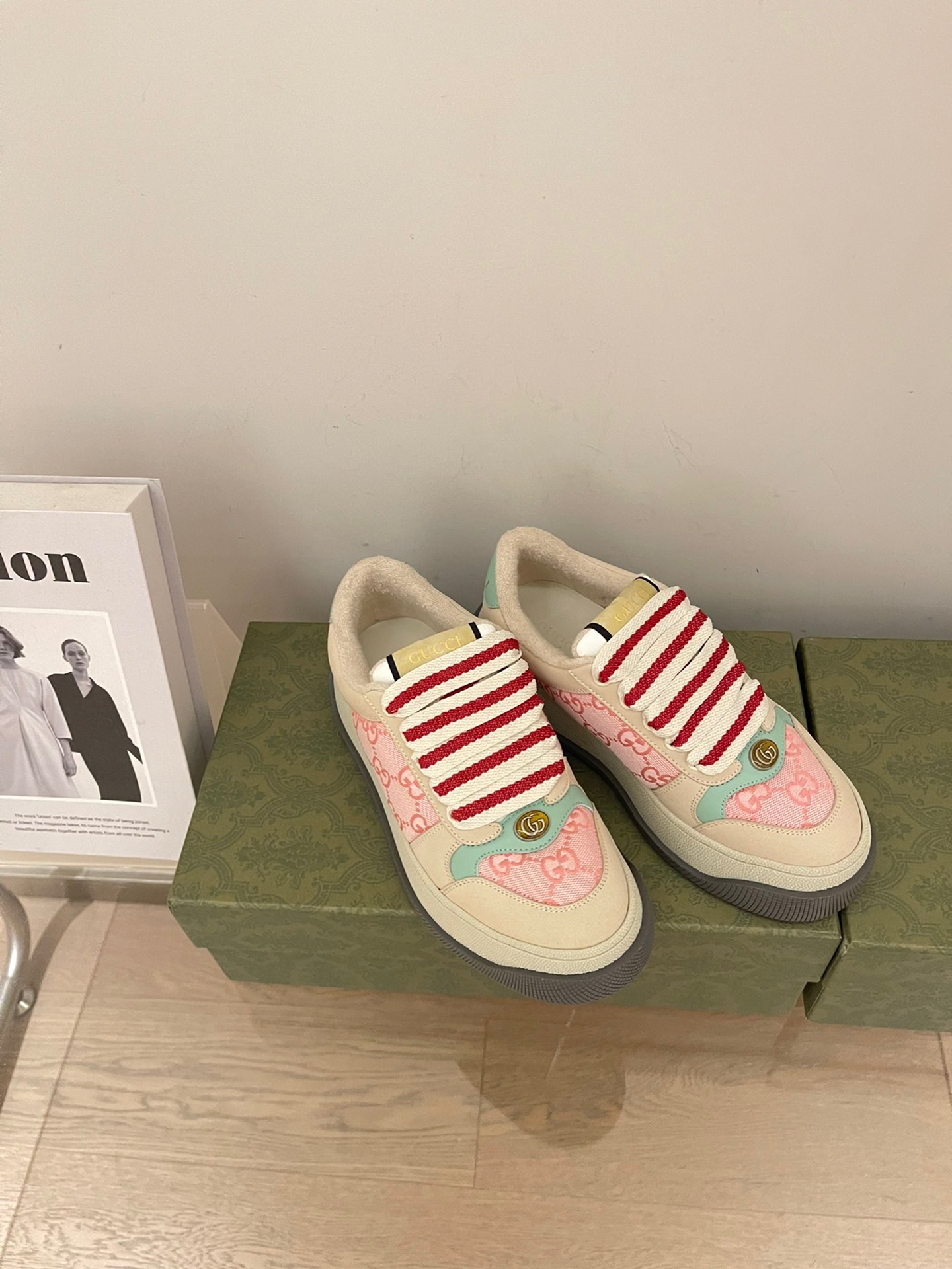 Gucci 2023 Thick-soled Dirty Shoes for Couples - Image 5