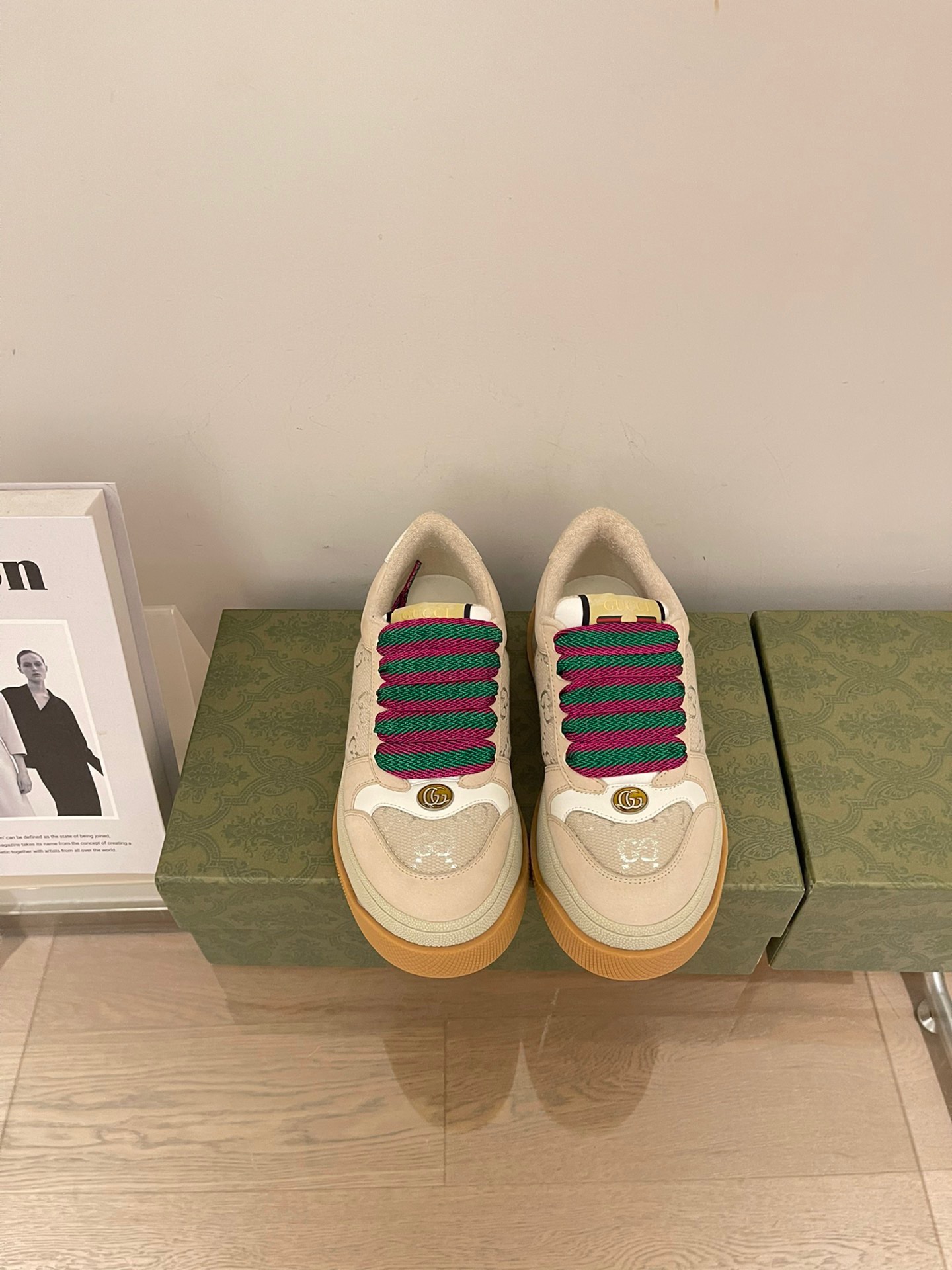 Gucci 2023 Thick-soled Dirty Shoes for Couples - Image 2