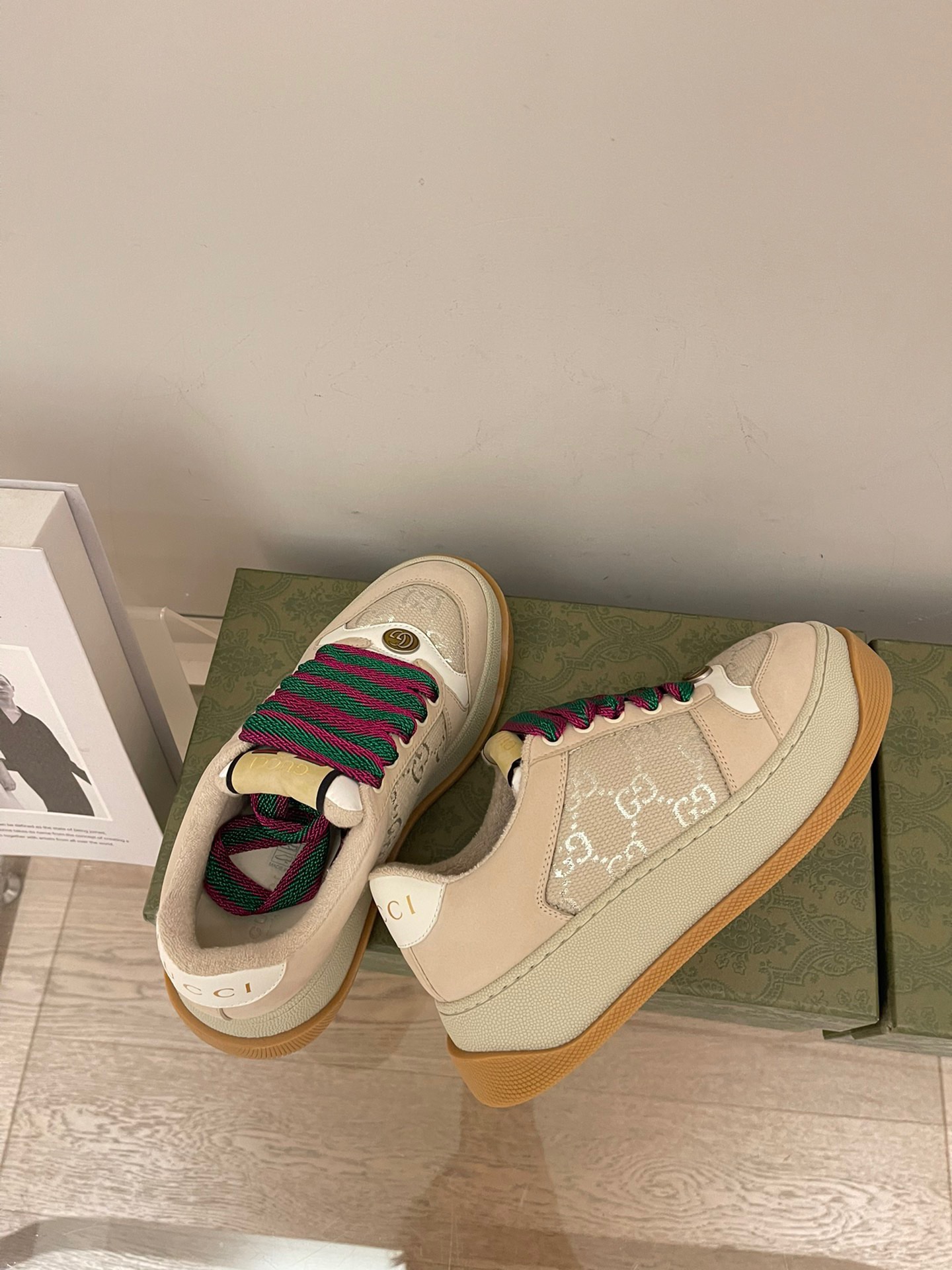 Gucci 2023 Thick-soled Dirty Shoes for Couples - Image 5