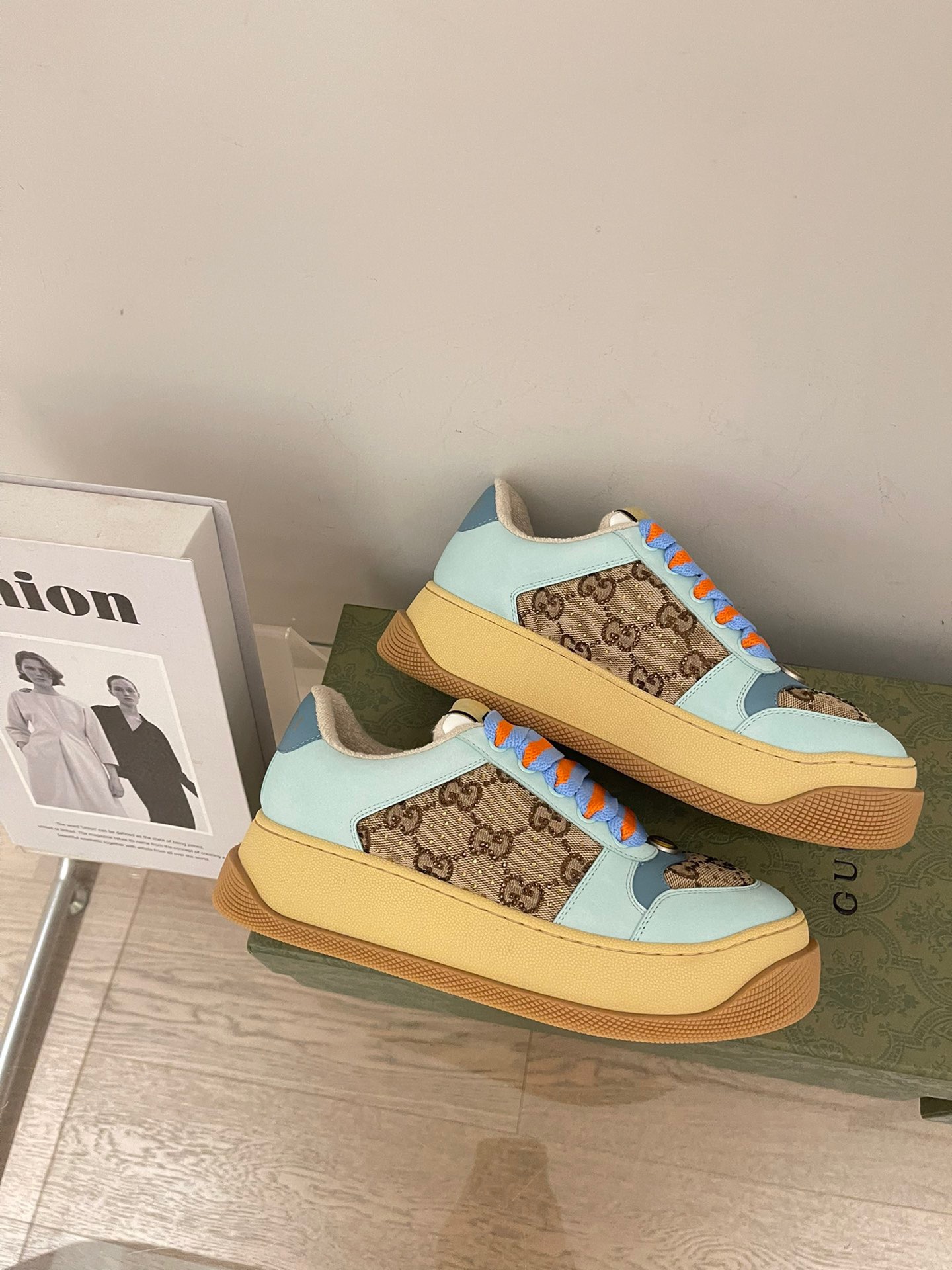 Gucci 2023 Thick-soled Dirty Shoes for Couples - Image 5