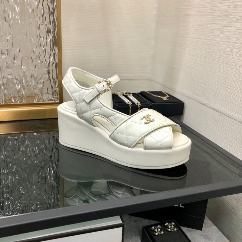 Chanel 2023 New Wedge Sandals