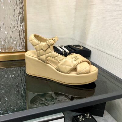 Chanel 2023 New Wedge Sandals
